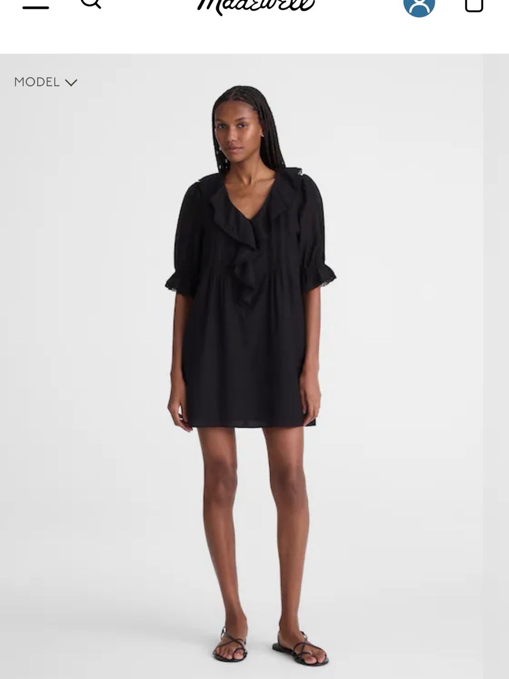 NWT Madewell Blaire mini dress.